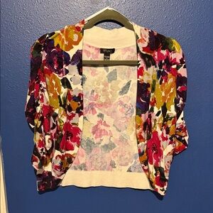Cupio Multicolor Floral Women's Shrug